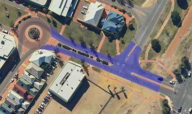 Site map of works