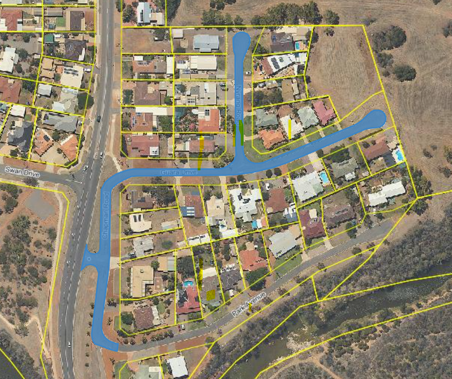 Site map of works