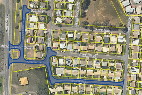 Site map of works