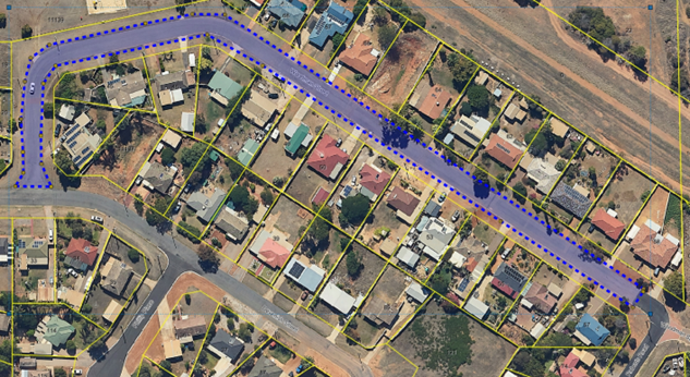 Site map of works