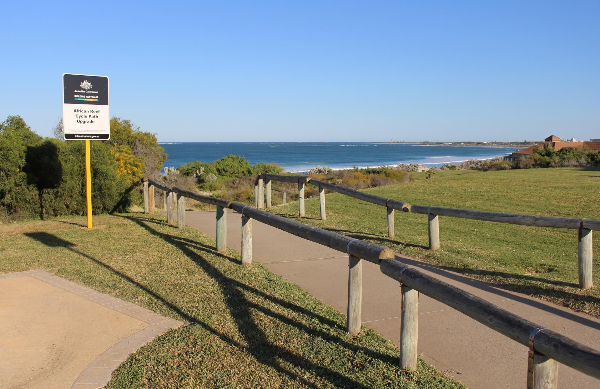 African Reef path entrance