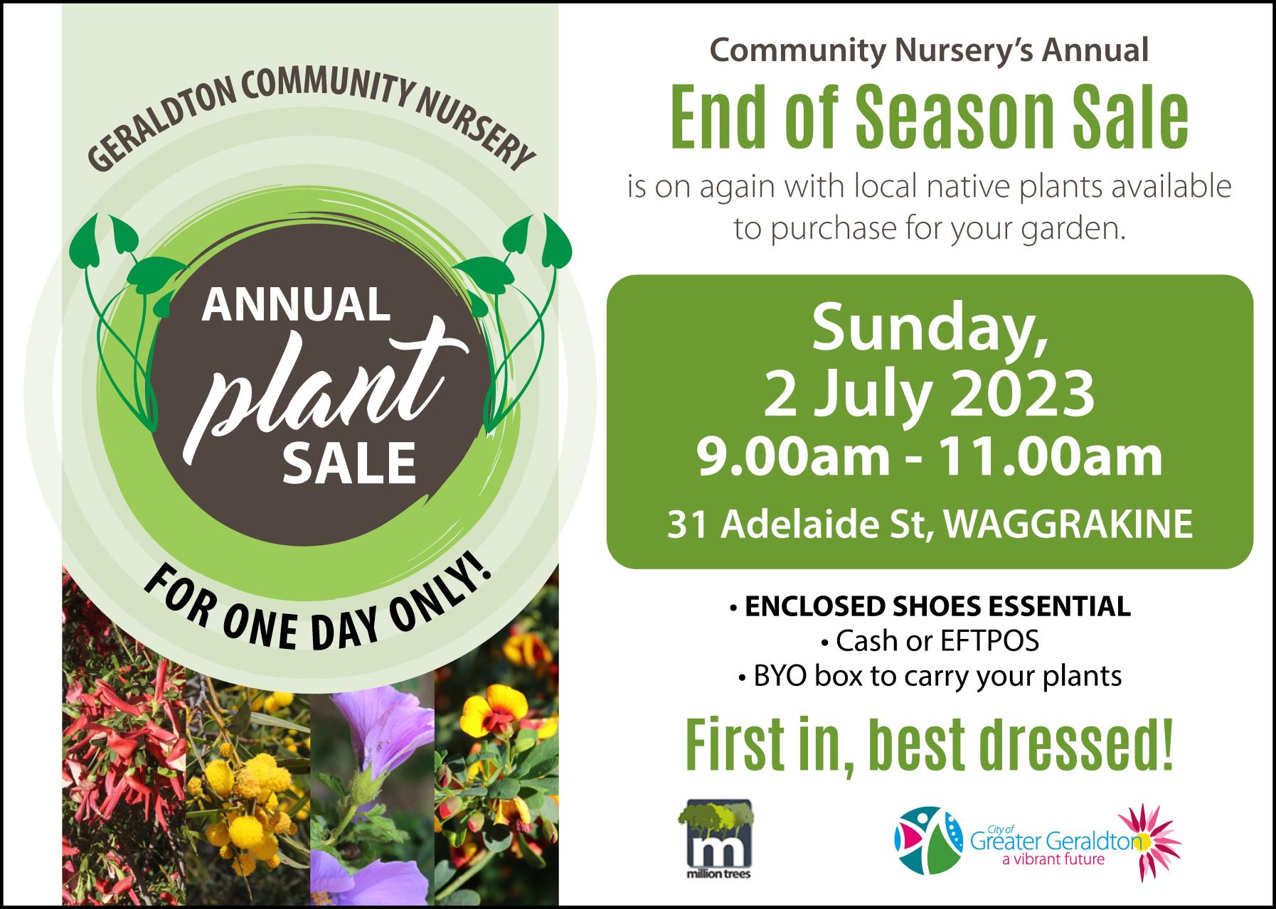 Plant sale flyer