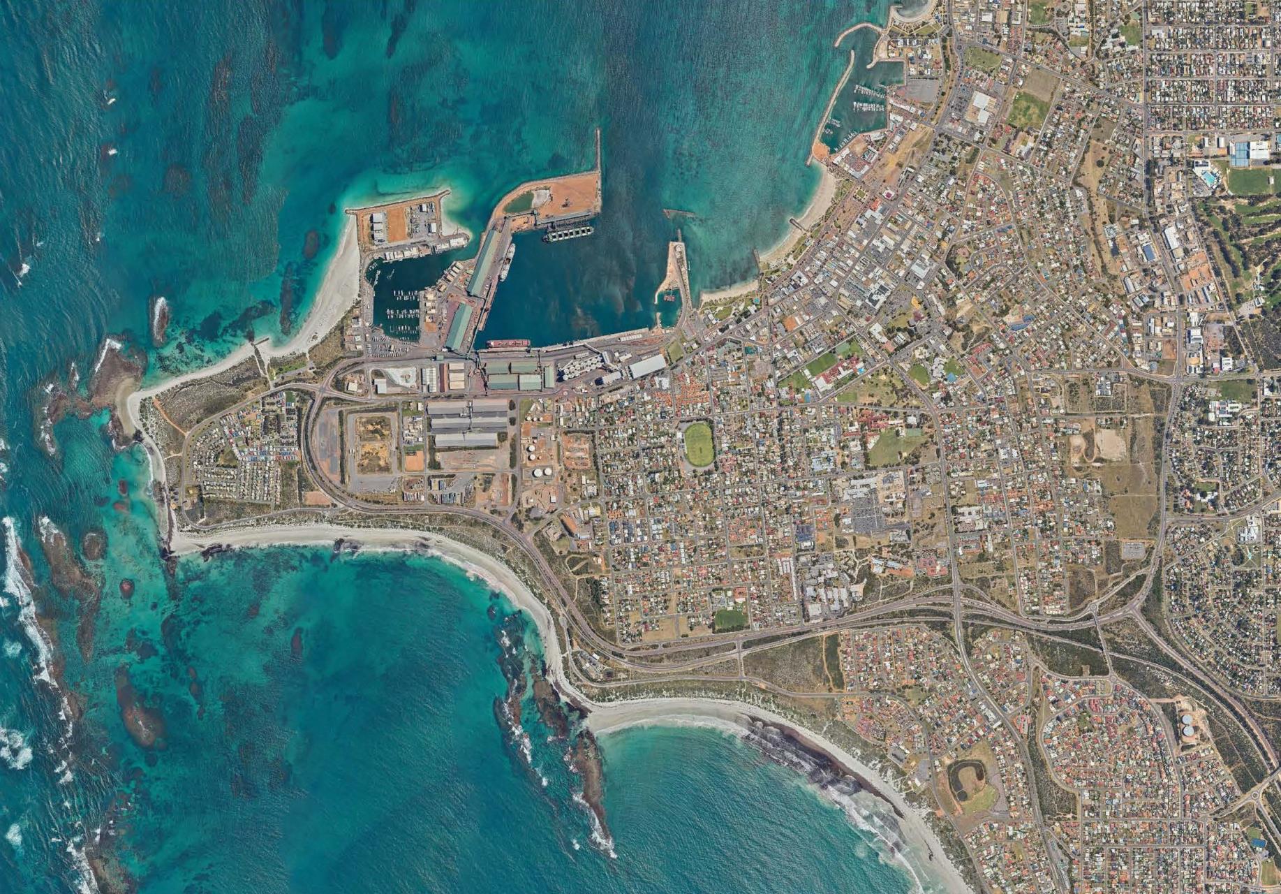 Aerial image of the Geraldton CBD