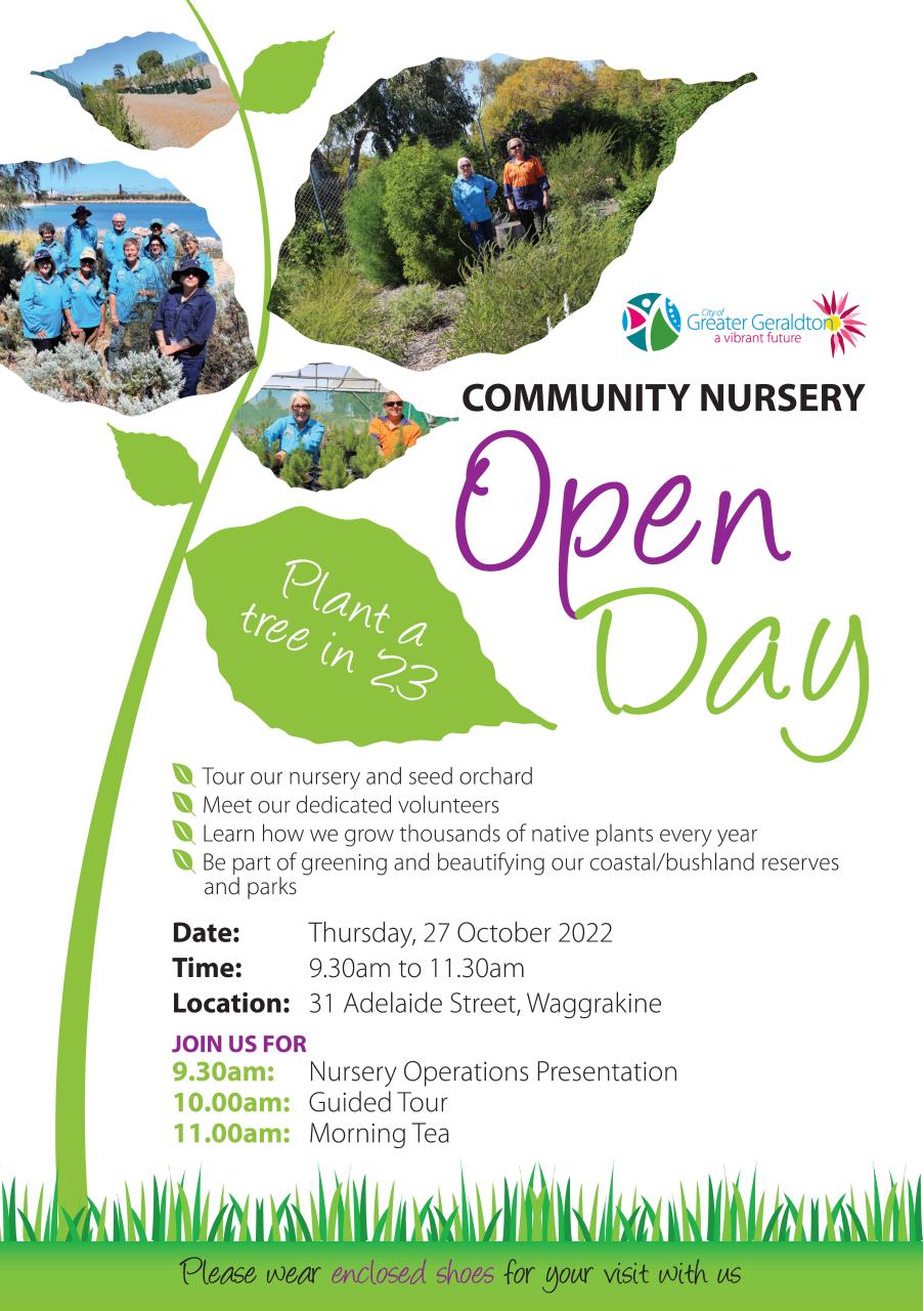 Community Nursery Open Day » City of Greater Geraldton