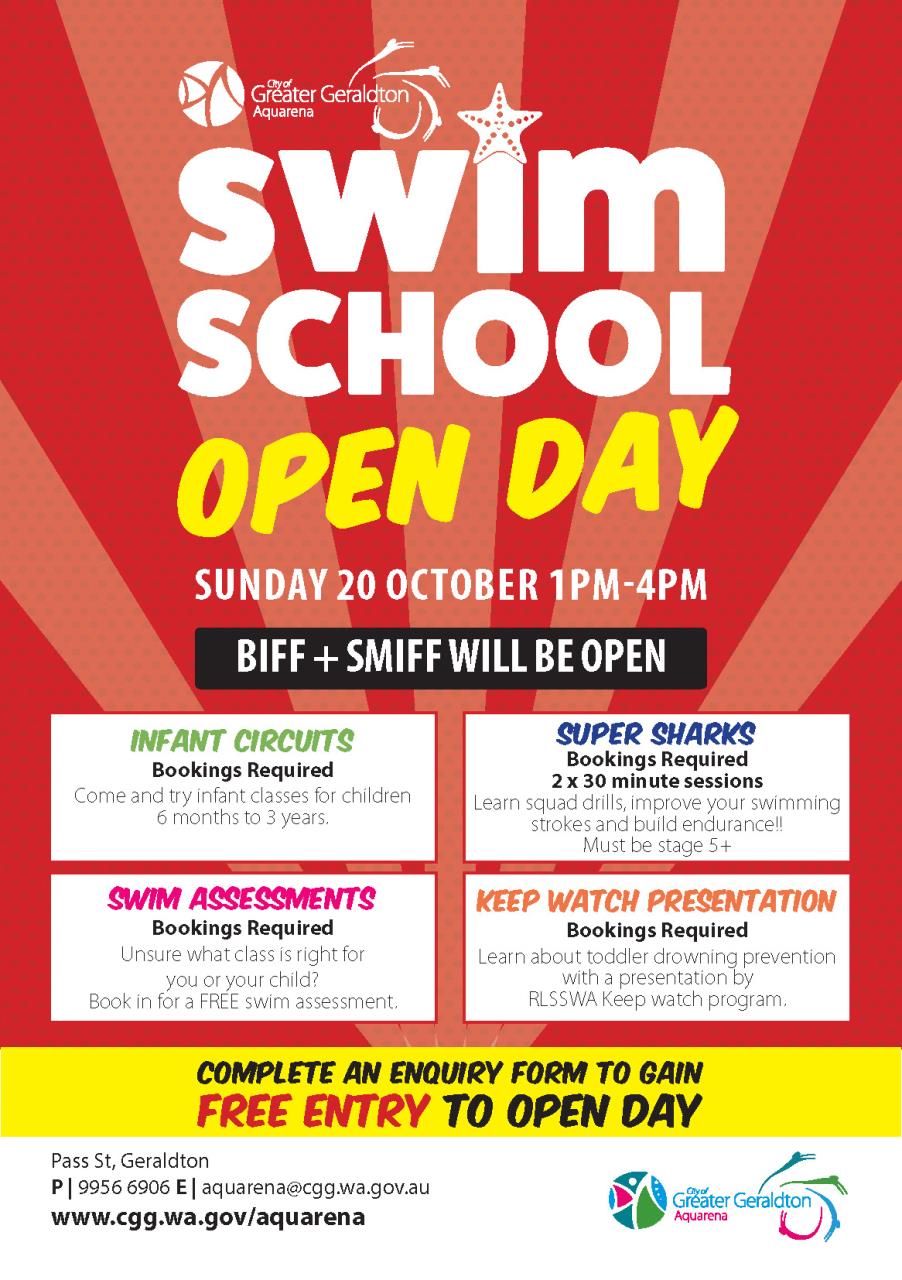 Aquarena Swim School Open Day
