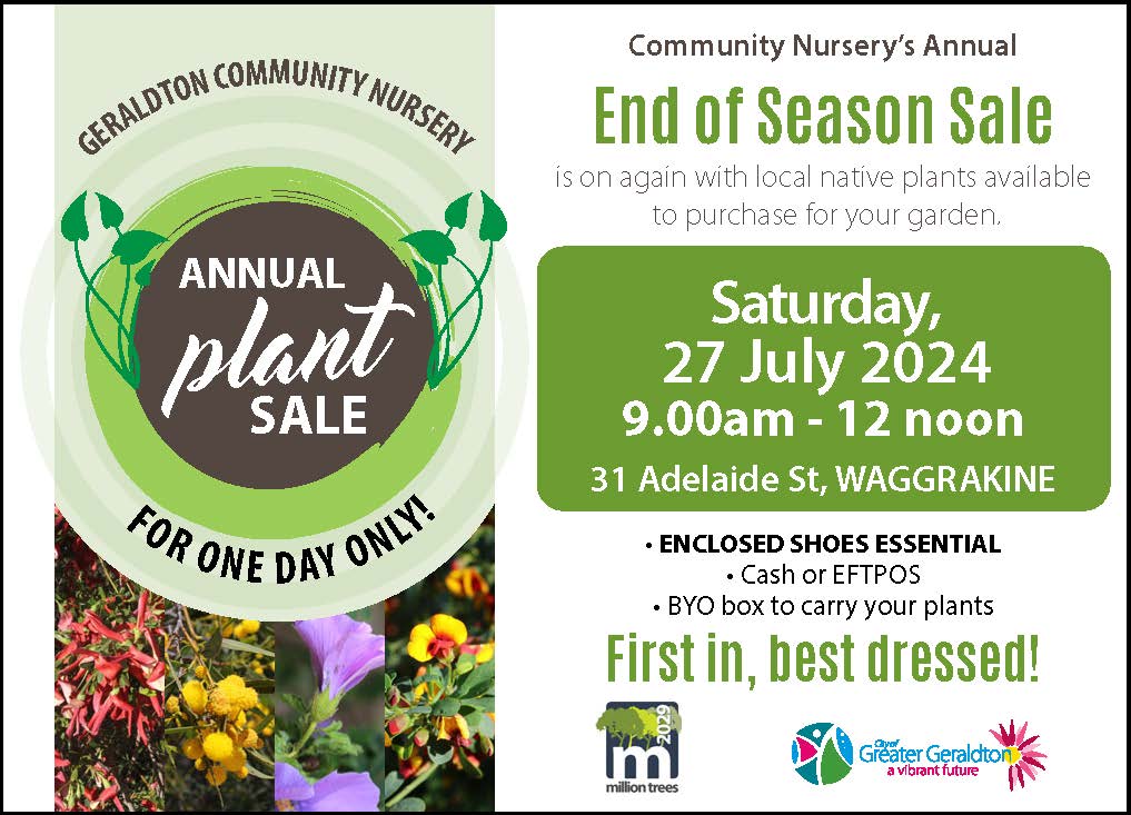 Annual plant sale at Community Nursery