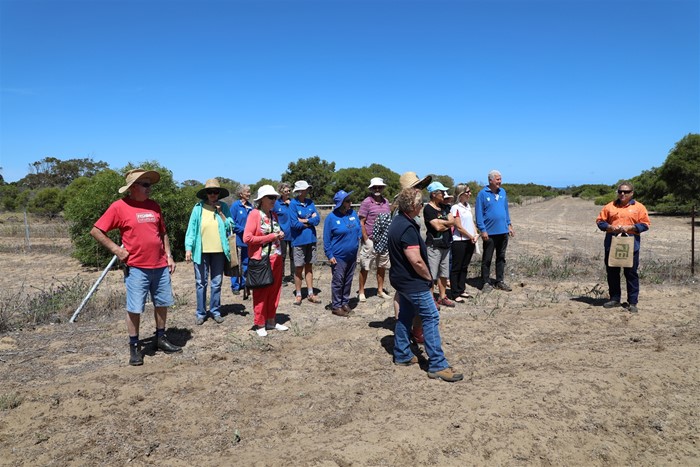 Image Gallery - Volunteers inspect the new paddock